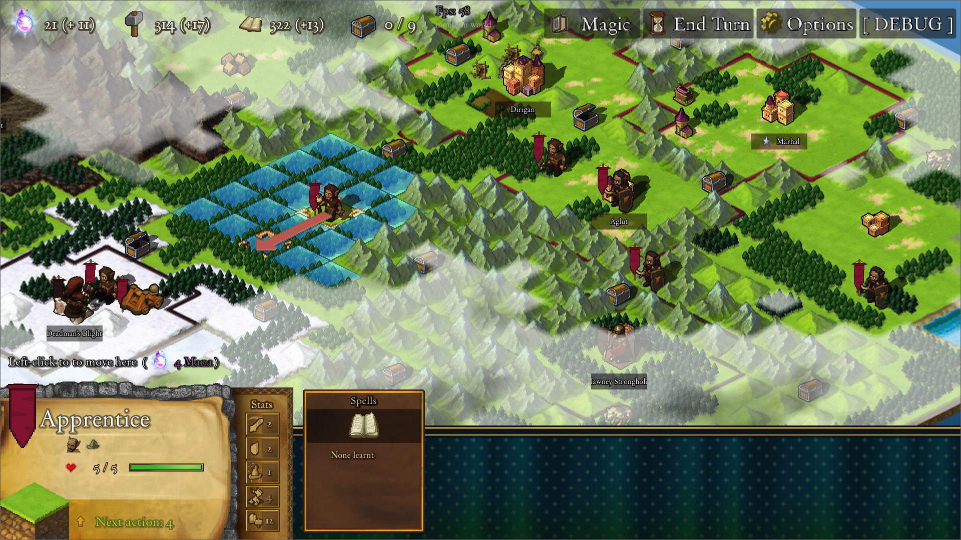 Game — isometric fantasy world